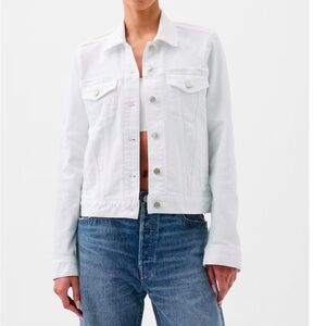 Gap white denim jean jacket